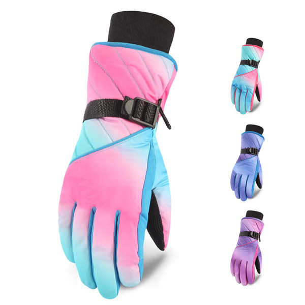 Pro Skiing Gloves Warm Winter Waterproof Snow Gloves Women