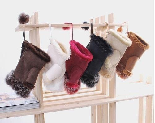 Star with a suede fur female half finger new Korean Fingerless Fingerless Gloves Plush warm / thick cotton glove keyboard