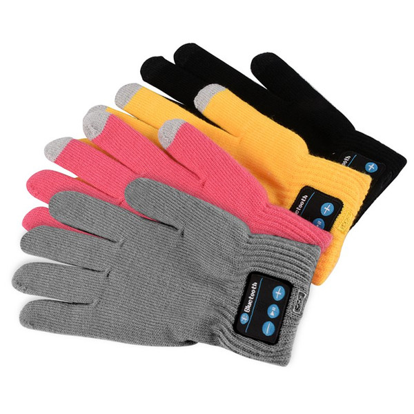 New Fashion Unisex Bluetooth Gloves Women Men Winter Knit Warm Mittens Call Talking Gloves