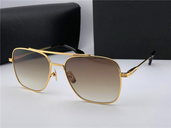 New luxury sunglasses 07 men design metal vintage sunglasses fashion style square frame UV 400 lens with original case