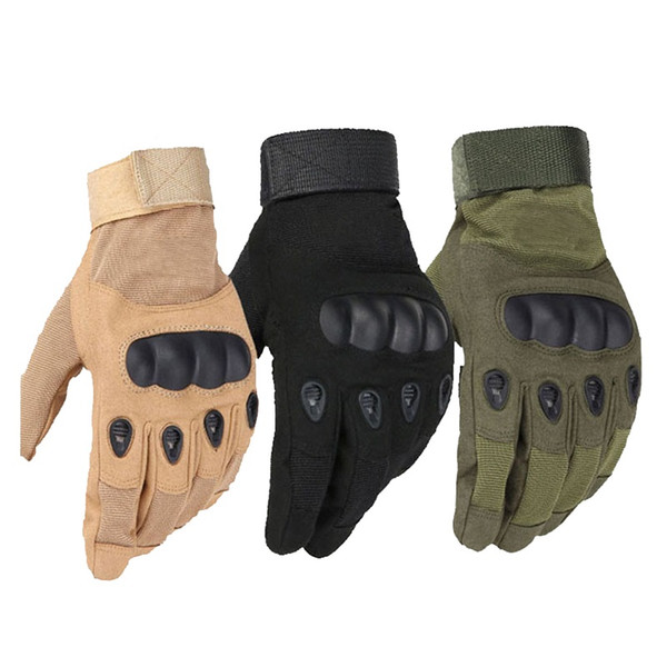 2019 Us Military Tactical Gloves Outdoor Sports Army Full Finger Combat Motocycle Slip-resistant Carbon Fiber Tortoise Shell Gloves