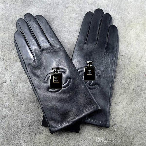 Europe and the United States winter warm sheepskin gloves ladies new brand points to add leather gloves wholesale