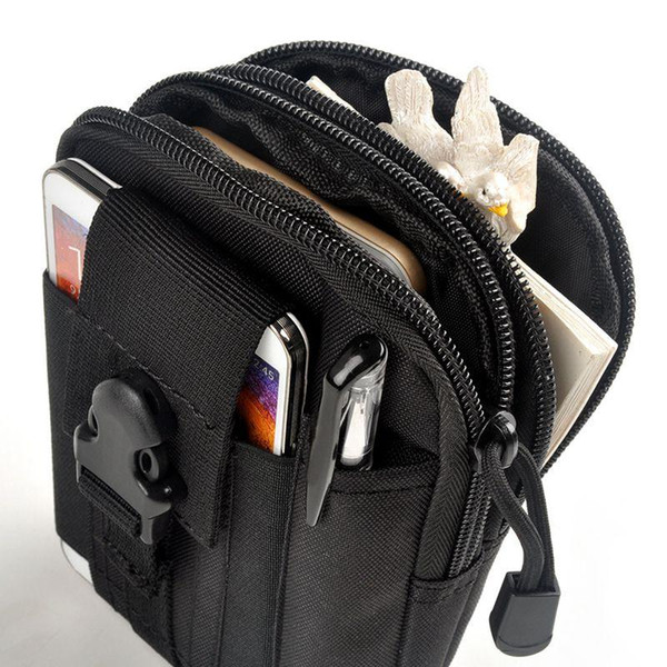 Waterproof Men's Waist Pack Coin Purse for Iphone 6 Plus for SAMSUNG Note 2 3 4 1000D Nylon Military Waist Bag #10