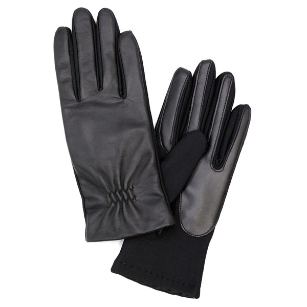 Free Shipping Harssidanzar Womens Touchscreen Gloves Leather Fleece Lined