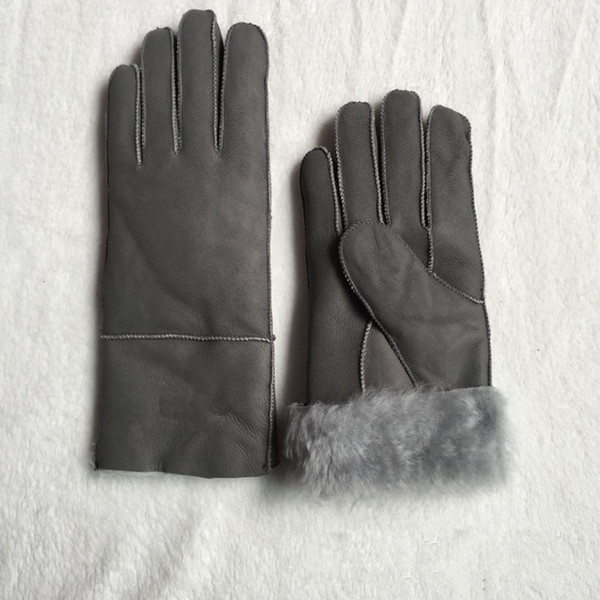 Free Shipping - High Quality Ladies Fashion Casual Leather Gloves Thermal Gloves Women's wool gloves in a variety of colors