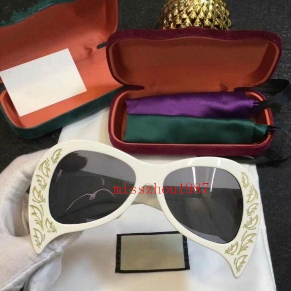 0143 Sunglasses With boxes The Latest Women Butterfly Print Frame Fashion Avant-garde Style Top Quality UV Protection Eyewear