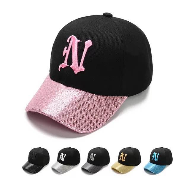 Sequins Combined With Fashion Embroidered Net Hat NUW Summer Sun Hat Golf Hat Men's And Women's Baseball Caps