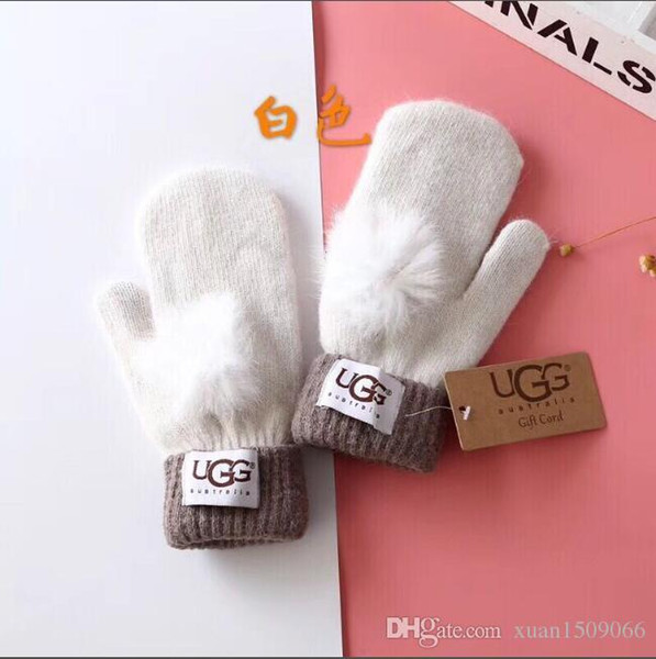 Ladies autumn and winter new warm gloves casual mittens