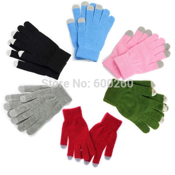 2015 hot fashion Winter Unisex men women Touch Screen Stretchy Soft Warm Winter Wool Gloves Mittens for Mobile Phone Tablet Pad order<$18 no