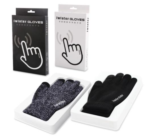 Explosion windproof knit touch screen gloves unisex autumn and winter warm lovers models wool plus velvet