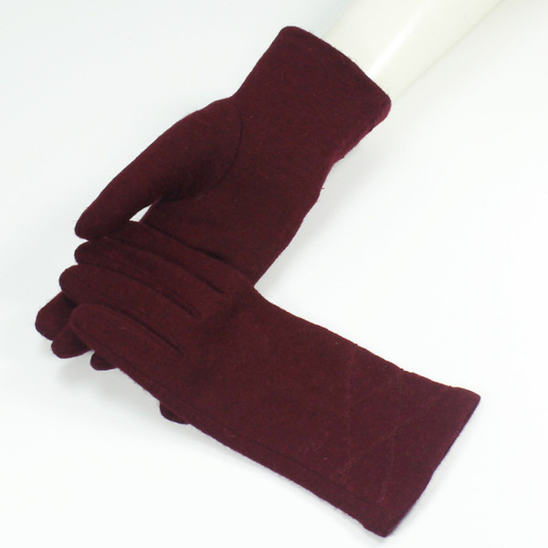 New Fashion Autumn Winter Women Elegant Wool Cashmere Gloves Beauty Hands Casual Fashion Short Gloves For Ladies