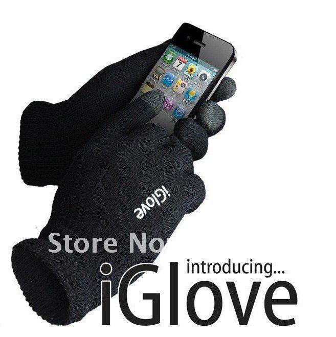 1pcs IGlove Screen touch gloves with High grade box Unisex Winter for Iphone touch glove 2colors Free shipping