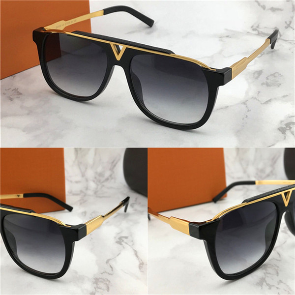 The latest selling popular fashion men designer sunglasses 0937 square plate metal combination frame top quality anti-UV400 lens with box