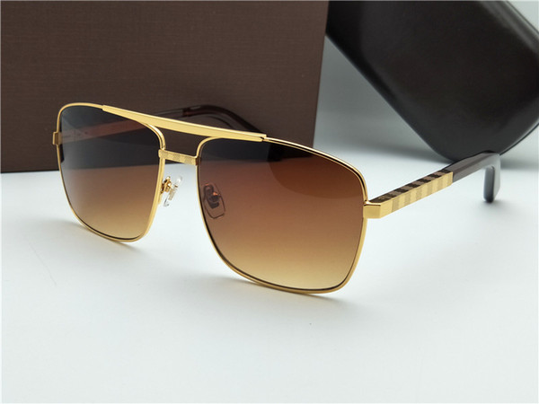 new fashion classic sunglasses attitude sunglasses gold frame square metal frame vintage style outdoor design classical model 0259