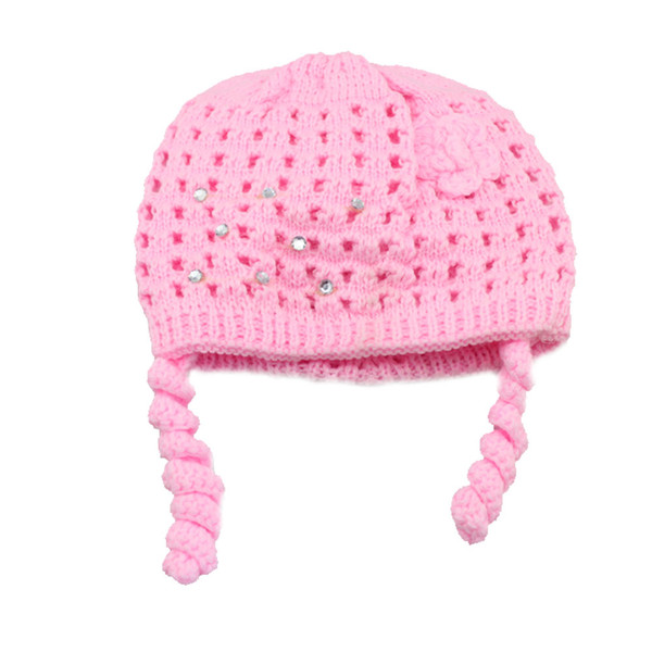 Newborn Baby Toddler Nursery Autumn Winter Warm Thick Bonnet Crochet Knitted Cap Baby Girl Boy Children Infant Cartoon Beanie Hat