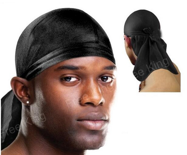 classic Bandana Durag DU-RAG Satin Noir Caps Hip Hop Rap Cap Do-Rag Sports Unisex Head Scarf men head scarf dancer DJ street scarf