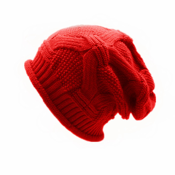 Knitted knit hat New unisex autumn and winter warm solid color hip hop hat