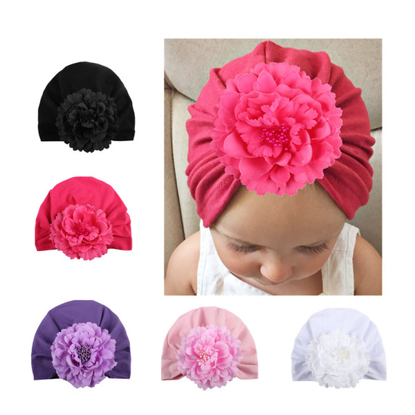 Baby Girl Soft Cotton Beanie Infant Floral Knot Cap Hospital Hat Kid Headwarp Turban Brand New HJ122