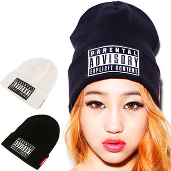 Wholesale-2015 Fashion Adult Acrylic Skullies & Beanies Letter Gorros Autumn and Winter Hats For Women and Men Bonnet Casquette Face