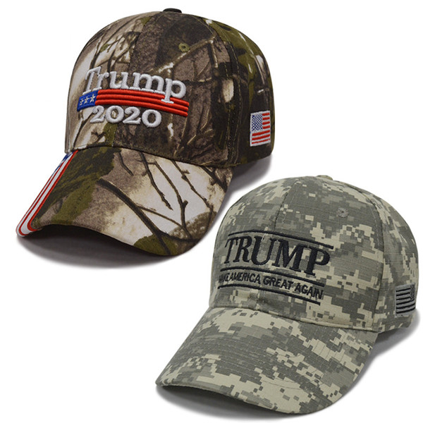 New KEEP AMERICA GREAT Camouflage Baseball Cap Embroidery Trump 2020 Snapback Hats Men Women