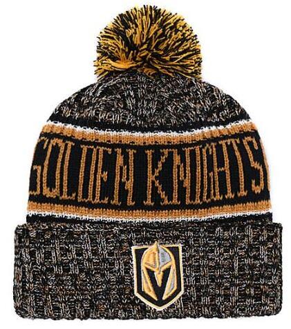 Top Selling Vegas Golden Knights beanie beanies Sideline Cold Weather Reverse Sport Cuffed Knit Hat with Pom Winer Skull Caps