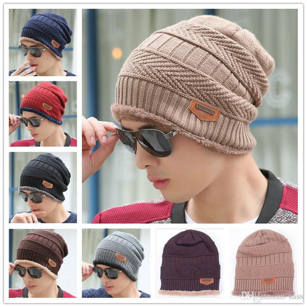 Unisex Winter Warm Hip Hop Skullies Beanie Men Women Knitted Hat Causal Outdoor Warm Cap 300 PCS