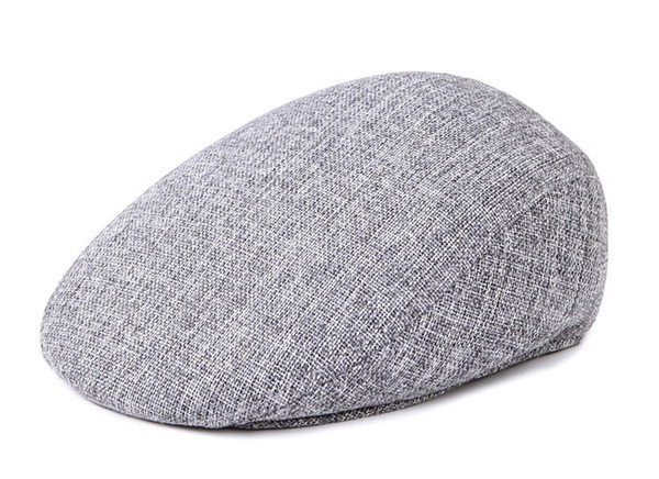 Newsboy Beret Caps for Men And Women Fashion British Autumn Winter Warm Linen Cabbie Cap Hats Flat Cap for Male High Quality