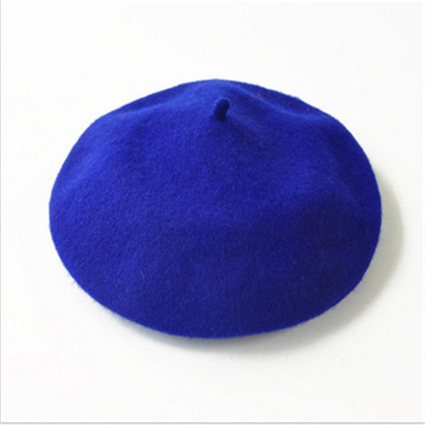 New Fashion Solid Color Warm Wool Winter Women Girl Beret French Artist Beanie Hat Cap For Female Chistmas gift