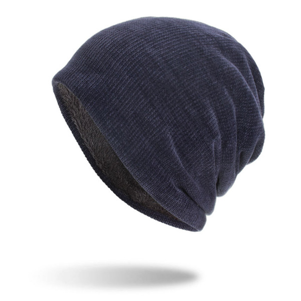 Unisex Slouch Corduroy Solid Outdoor Ski Cap Hip Hop Winter Warm Hat