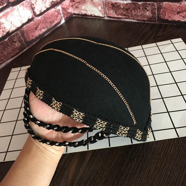 Ladies fashion temperament hat beret hair accessories dance high-end hat