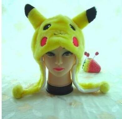 Pikachu hats Cartoon Plush Toys Beanie Animal Christmas Present Plush Winter Children or Adult Winter Cap