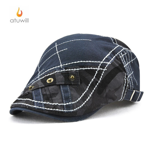 Atuwill England Style Cotton Berets Hat Flat Caps for Men Peaky Blinders Hat for Women boina hombre feminina boinas para homens