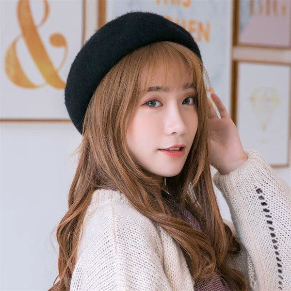 New Ladies Berets Autumn and Winter Multicolored Korean Version Baidu 20 pieces a batch of direct transportation