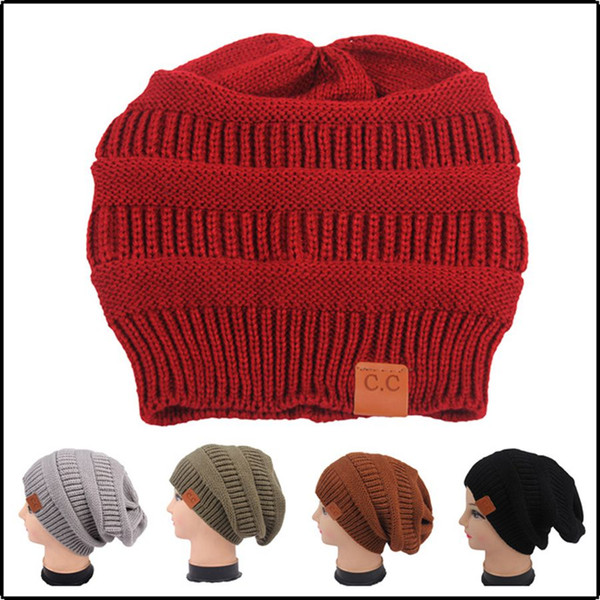 New Womens Hemp Flowers Knit Slouchy Beanie CC Cap Hat Unisex Winter Hat Ski Slouchy Cap