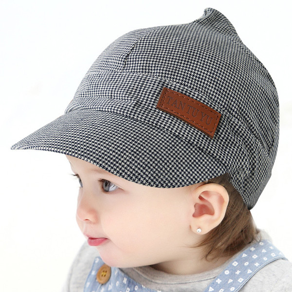 Summer Cotton Baby Hats Cute Casual Striped Soft Eaves Baseball Cap Baby Boy Beret Baby Girls Sun Hat