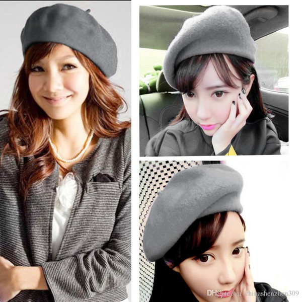 New arrive Spring Autumn woman Wool beret hats Princess hat Caps MOQ:50PCS DHL Free shipping