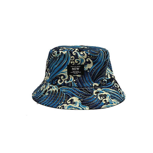 2019 Fashion bucket cap Foldable Fishing Caps Wave Bucket cap good Beach Sun Visor Sale Folding Man Bowler Cap For Mens Womens good quality