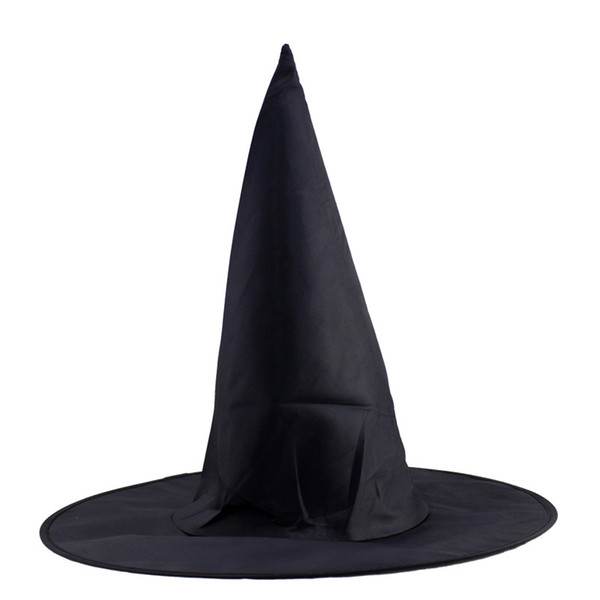 Steeple Magic Hat Promotion Cool Adult Women Halloween Black Witch Hat Oxford Costume Party Props Cap Wholesale