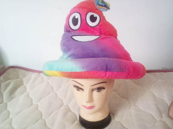 9 color Halloween Winter Emoji Poop Plush Emoticon Hat Poop shape cap for Kids Women and Men Poop Face Creative Christmas Birthday Gift