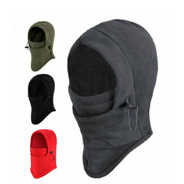 Outdoor Ski Masks Cycling Beanies Men Women Fleece Sports Thermal Bike Winter Wind Stopper Face Hats