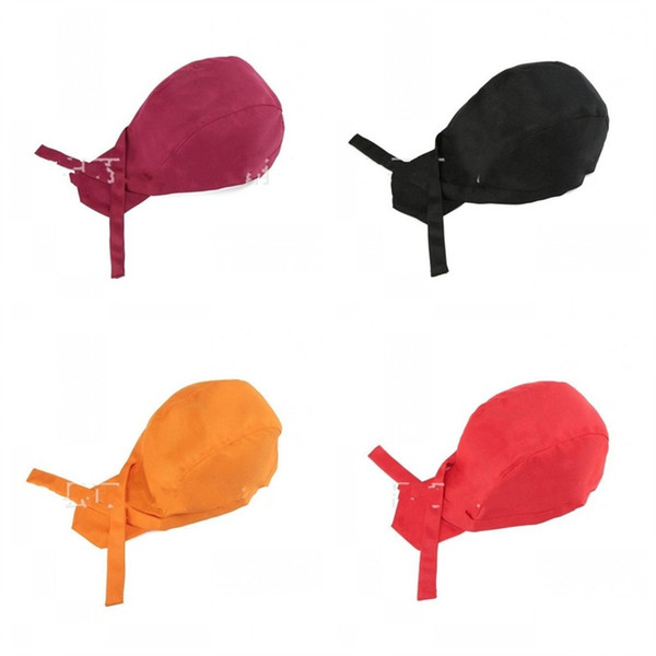 Pure Color Ribbon Cooks Hats Summer Outdoors Work Sunscreen Sunshade Cap Ladies Fashion Pirate Hat Fold Portable Hot Sale 2 8krI1