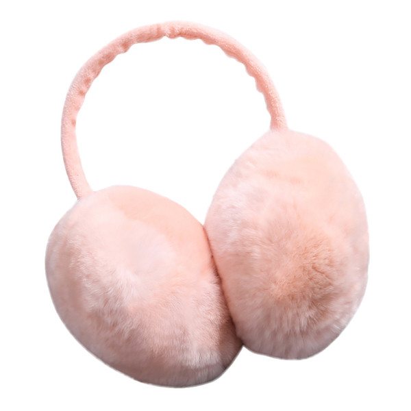 lovely Earmuffs winter Unisex Rex rabbit Hair Colorful Fur Earmuffs Earwarmers Ear Muffs Earlap