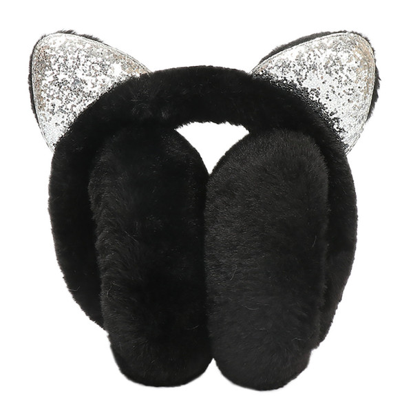 fashion cute ear muffs women Winter Warm Women Cartoon Cat Ears Design Windproof Warm Adjustable Earmuffs earmuffs
