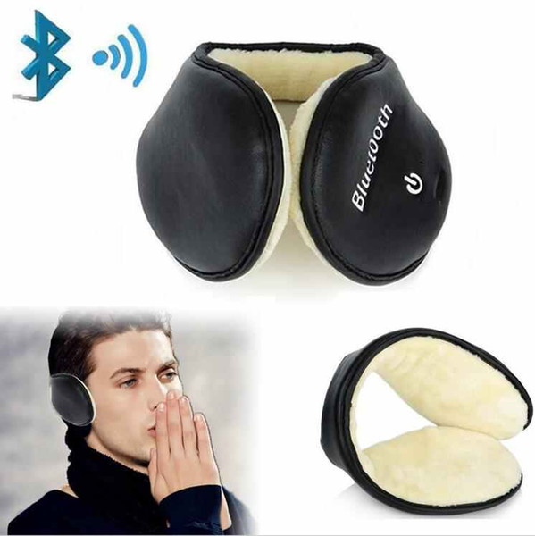 Wireless Bluetooth Earmuffs Headset Earphone Warm Earmuffs Smart Wearable Winter Heaphone Hands Free Headset Black Stereo Speaker