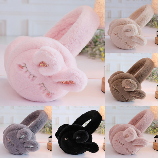 Ladies Girls Earmuffs Cute Furry Ear Muffs Rabbit Comfy Soft 11.20
