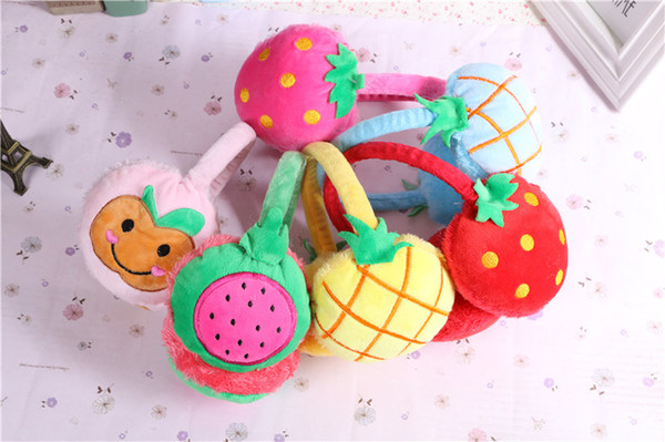 Fruit Earmuffs Baby Children Ear Muffs For Boy Earmuffs For Girls Baby Gift Ear Warmers Winter Cotton And Cashmere