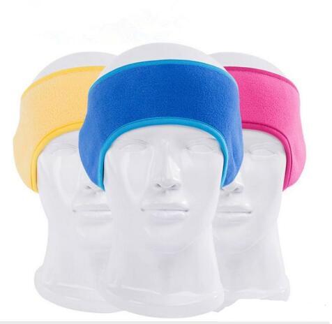 Wholesale winter ear muffs Headband unisex ear warmer polar fleece Hair band warm headbands ski ear warmer outdoor sports earmuffs 8 Colors