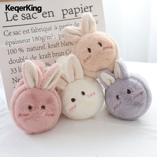 Fashion Women Winter Warm Earmuffs Autumn and Winter Cute Rabbit Earmuffs Student Riding Cartoon Plush Windproof