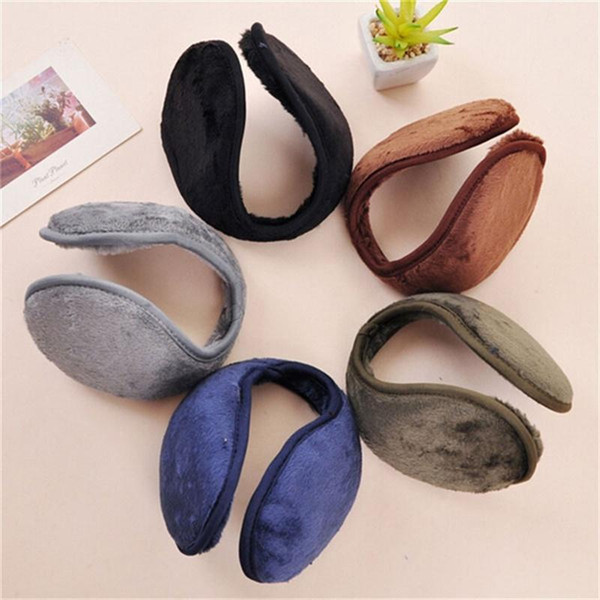 1 pcs 5 Color warm plush cloth Ear Muffs Winter Ear warmers Mens or Womens Fleece Warmer Earmuff SL