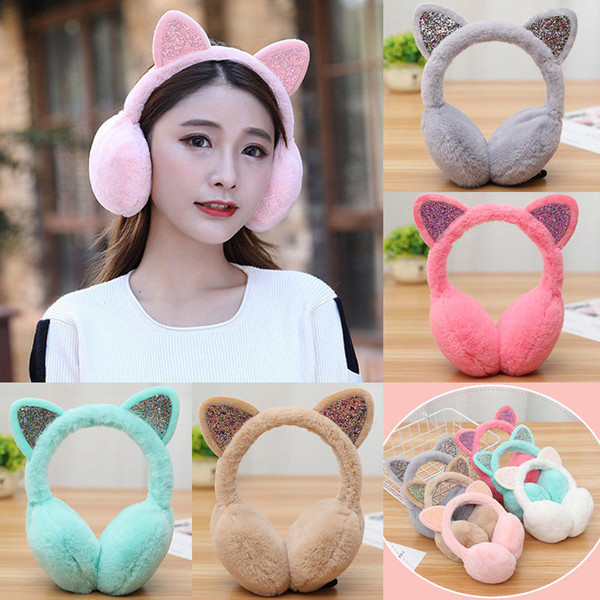 Warm New Fashion Cute Ears Plush Earmuffs Comfortable Warm Earmuff Female Winter Outdoor Protect Ears Winter Accessories 2018